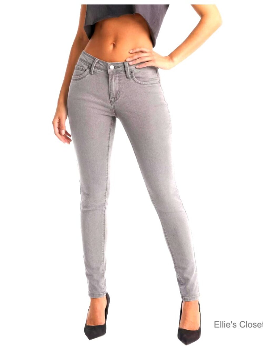 Ultimate Comfort Stretch Skinny Jeans Cotton Spandex Blend Mid Rise
